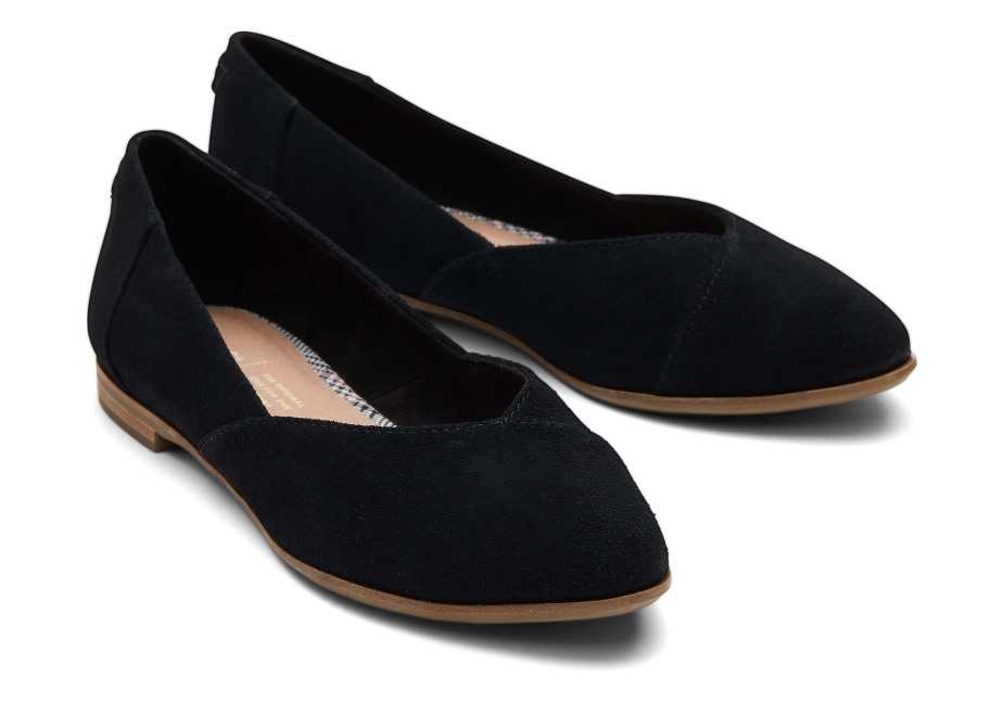 Toms Jutti Düzgün Düz Gerçek Siyah