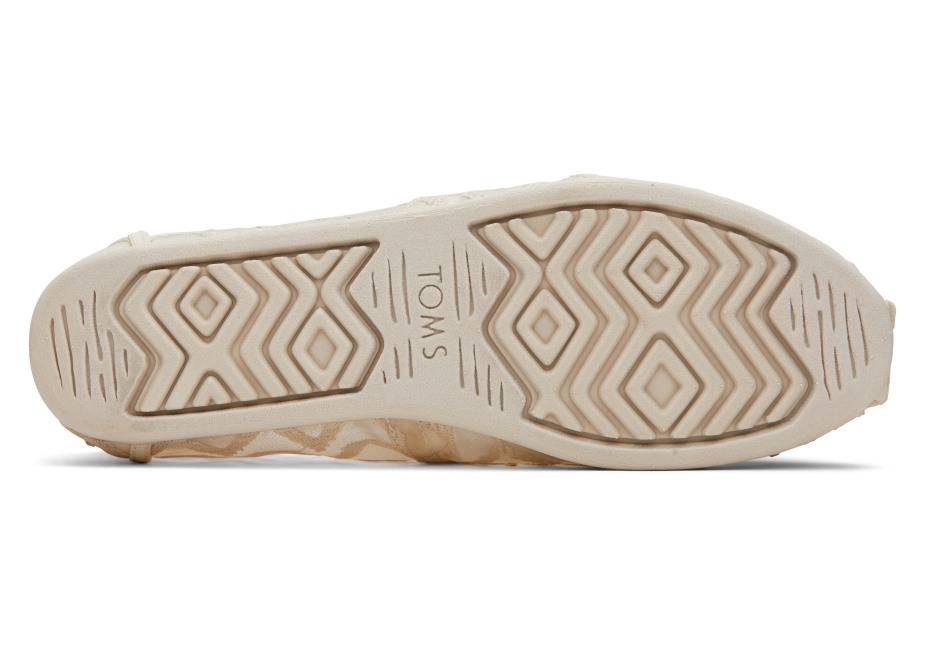 Toms Alpargata şerit Dantel Doğal şerit