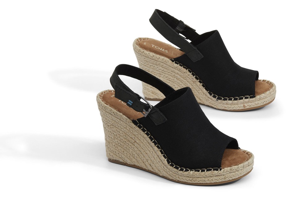 Toms Monica Dolgu Topuk Siyah