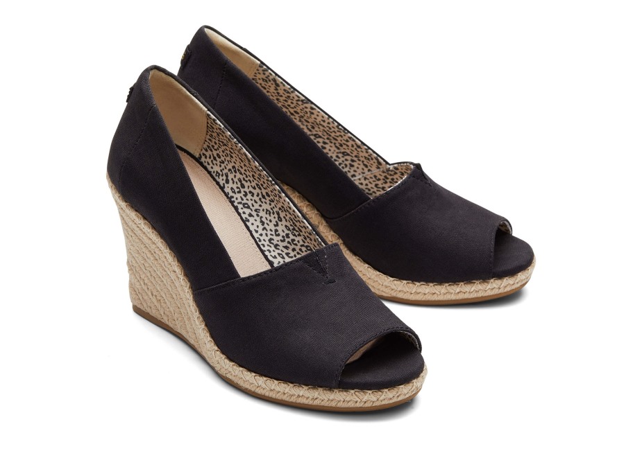 Toms Michelle Dolgu Topuk Siyah