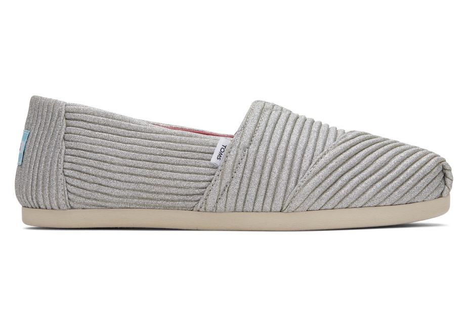 Toms Alpargata Pırıltı Gümüş Parıltı