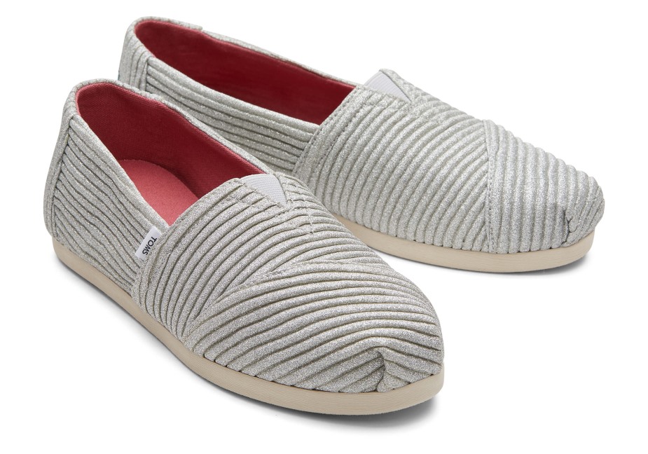 Toms Alpargata Pırıltı Gümüş Parıltı