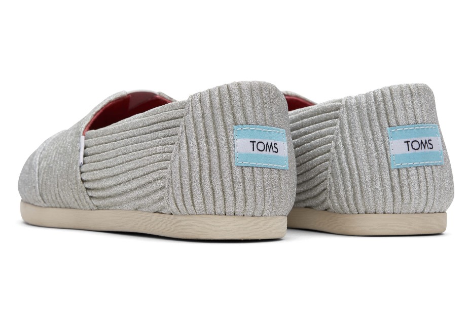 Toms Alpargata Pırıltı Gümüş Parıltı