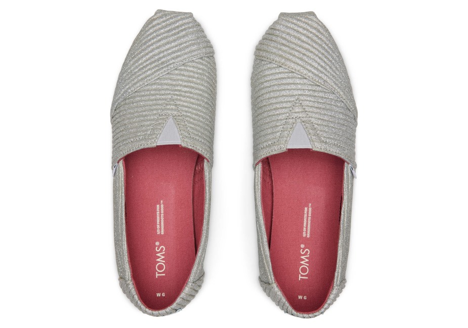 Toms Alpargata Pırıltı Gümüş Parıltı