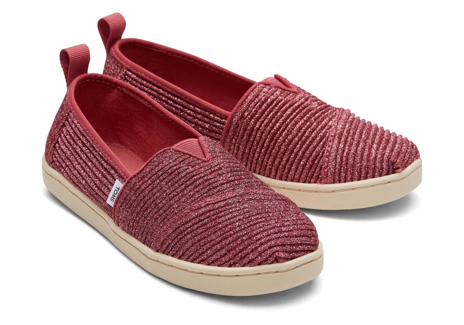 Toms Gençlik Alpargata Pırıltı Koyu Gül