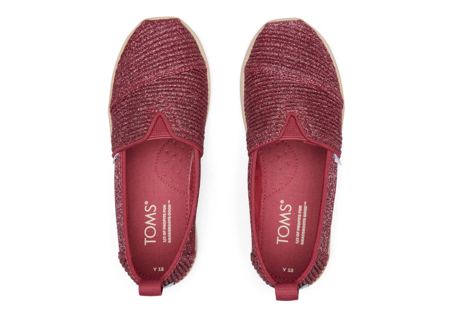 Toms Gençlik Alpargata Pırıltı Koyu Gül