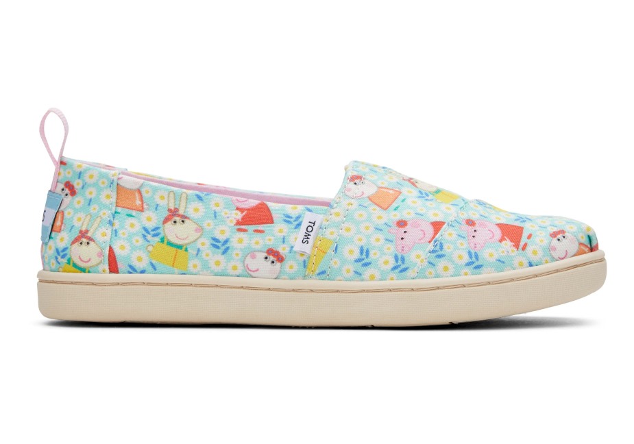 Toms Toms X Peppa Domuz Gençlik Alpargata Açık Yeşim