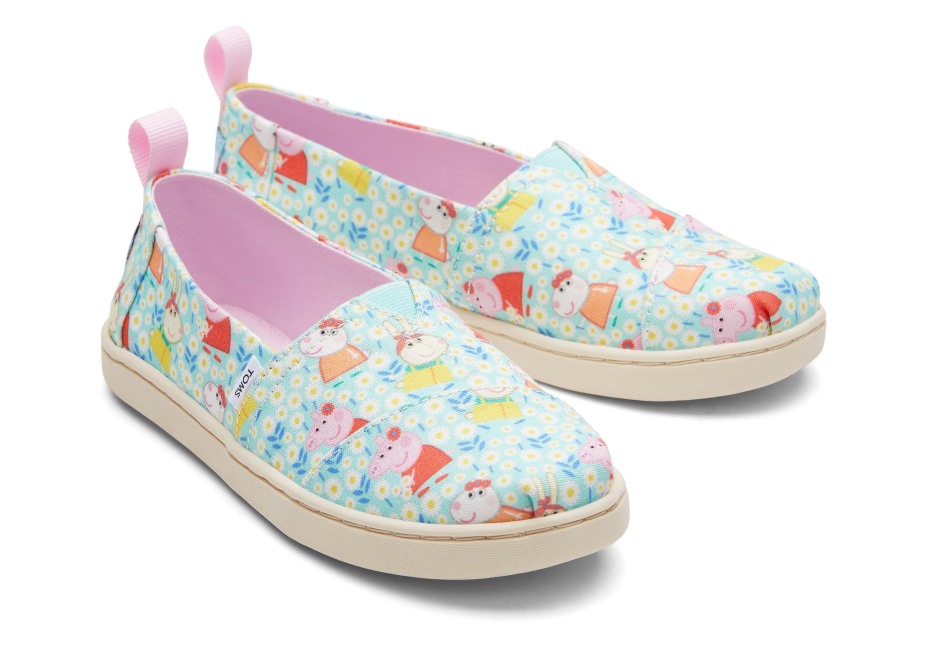 Toms Toms X Peppa Domuz Gençlik Alpargata Açık Yeşim