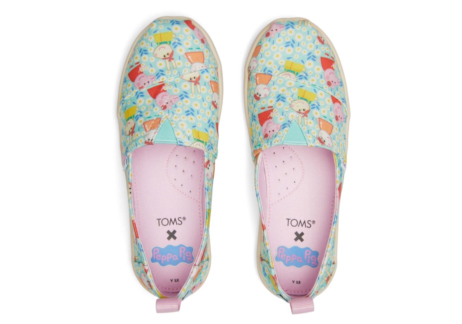 Toms Toms X Peppa Domuz Gençlik Alpargata Açık Yeşim