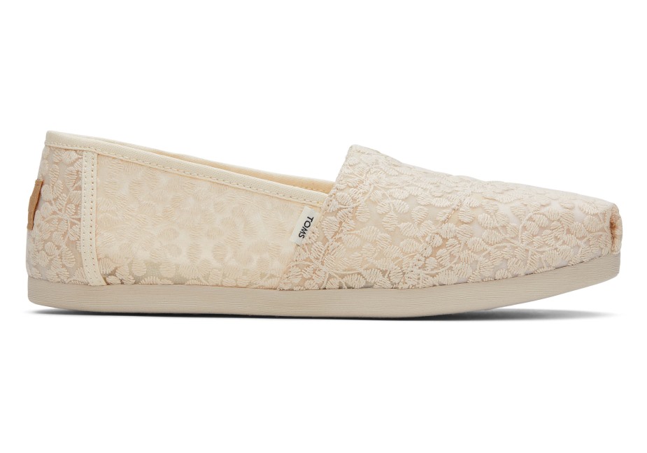 Toms Botanik Dantel Doğal Espadriller