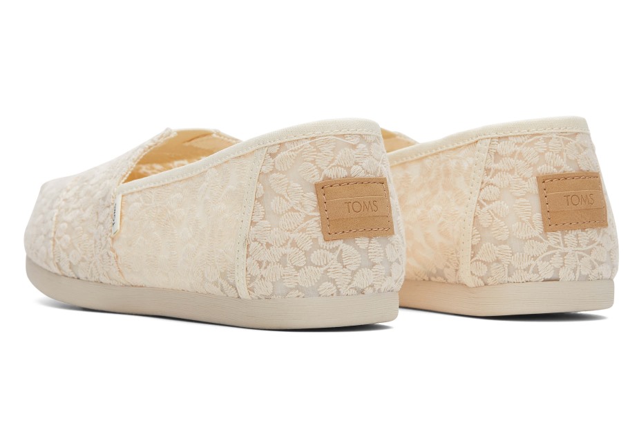 Toms Botanik Dantel Doğal Espadriller