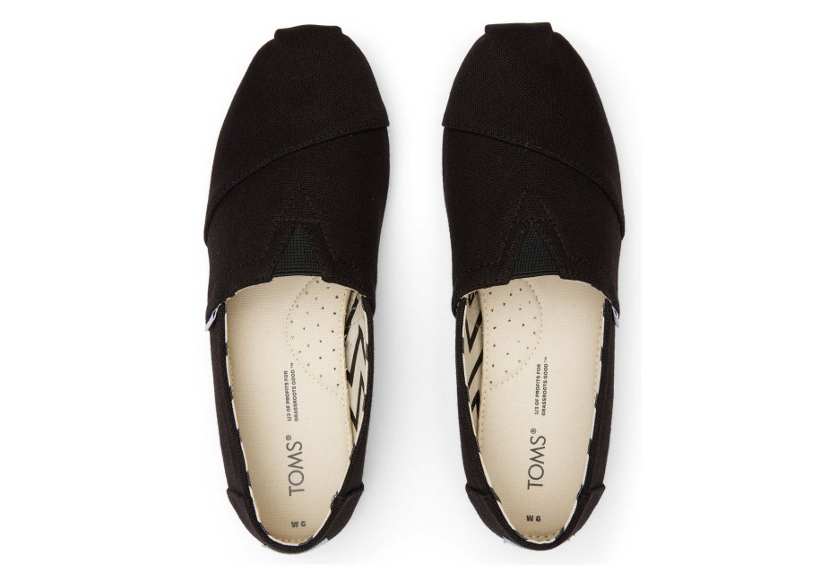 Toms Alpargata Tuval Geniş Genişlik Siyah-siyah Geniş
