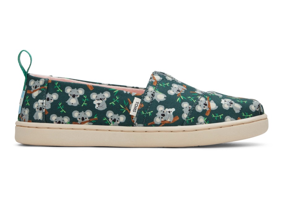 Toms Gençlik Alpargata Koala Ormanı Yeşil