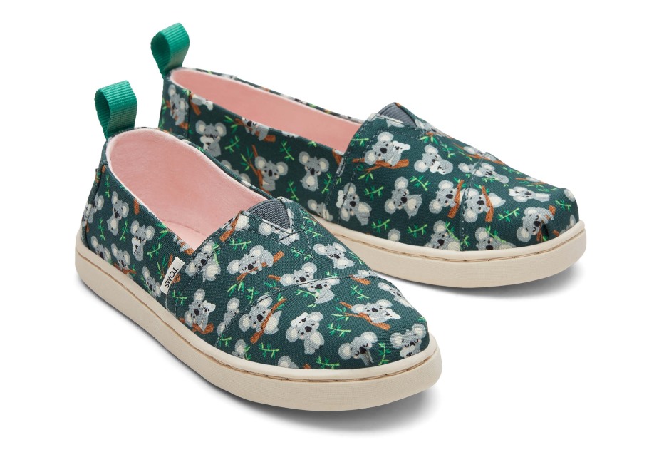 Toms Gençlik Alpargata Koala Ormanı Yeşil