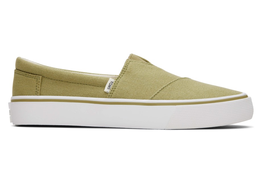 Toms Fenix Sedir Yeşili üzerinde Slip