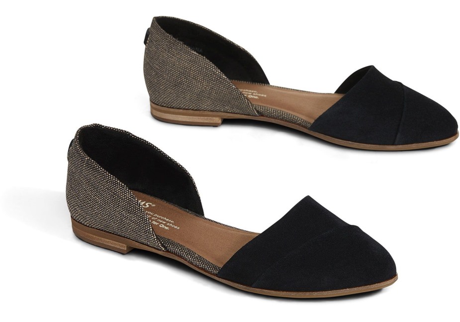 Toms Jutti D'orsay Düz Siyah