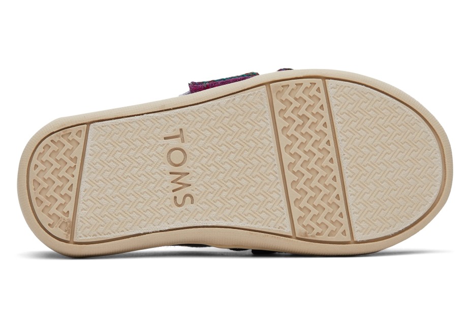 Toms Minik Alpargata Ekose Yay Ekose Fuşya