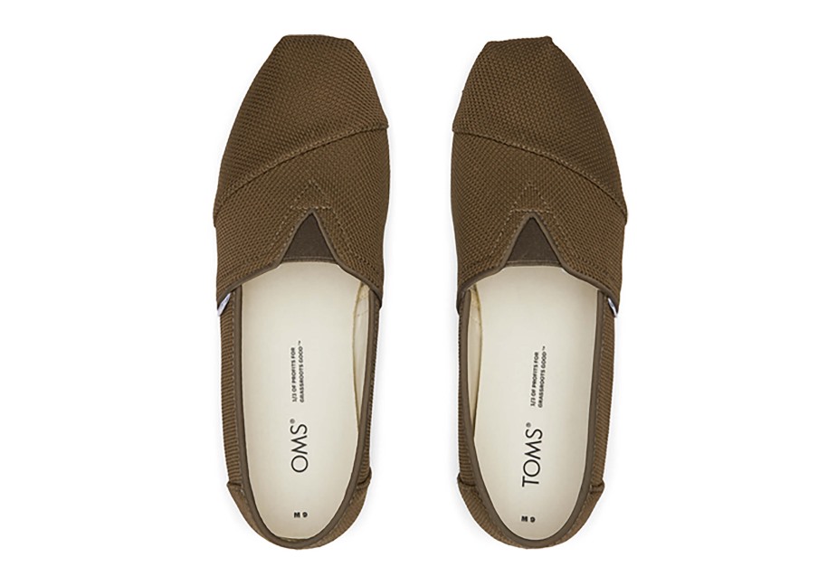 Toms Alpargata Repreve örgü Koyu Zeytin