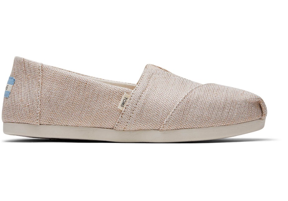 Toms Bej Alpargata Doğal Metalik