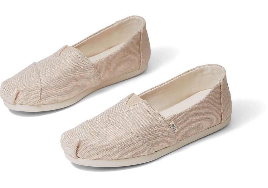 Toms Bej Alpargata Doğal Metalik