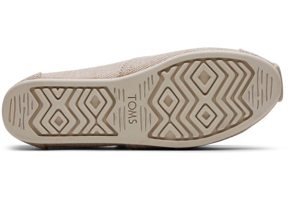Toms Bej Alpargata Doğal Metalik