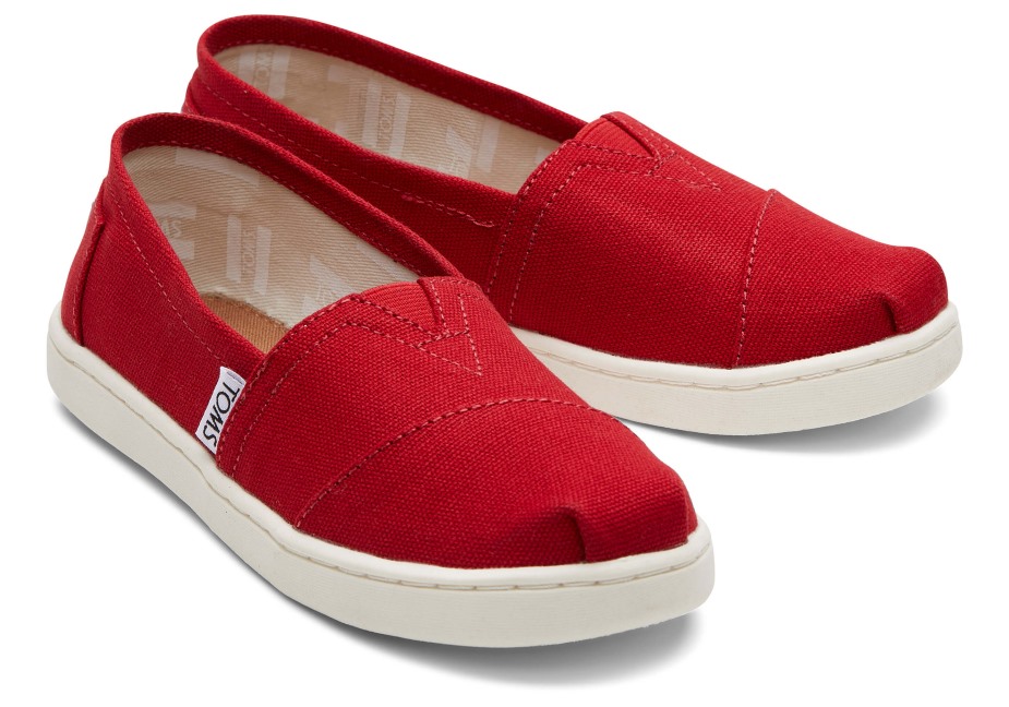 Toms Gençlik Alpargata Tuval Kırmızı