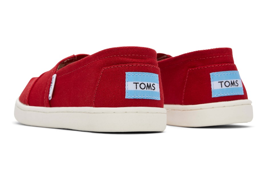 Toms Gençlik Alpargata Tuval Kırmızı