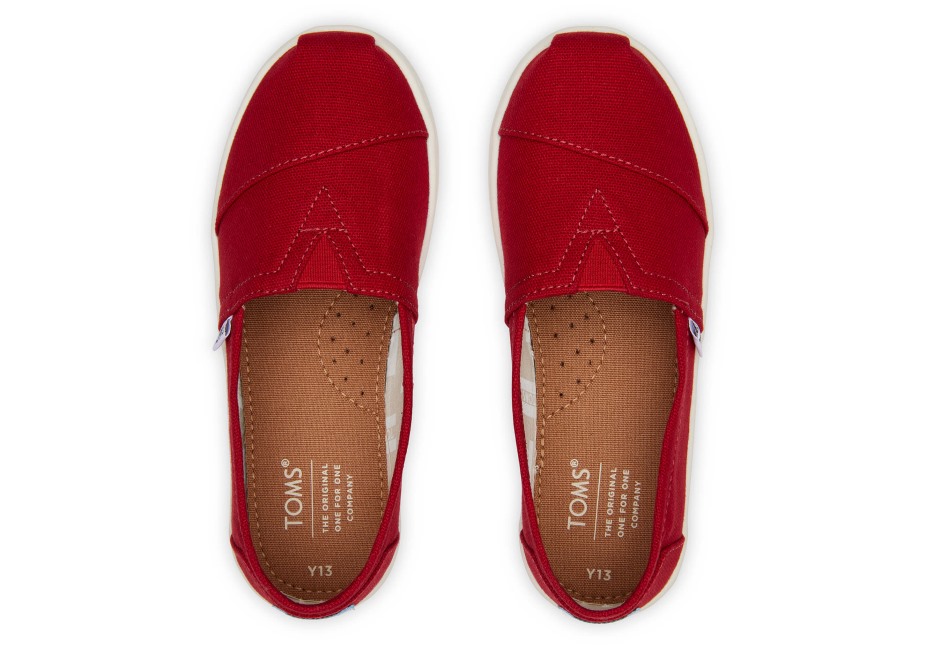 Toms Gençlik Alpargata Tuval Kırmızı