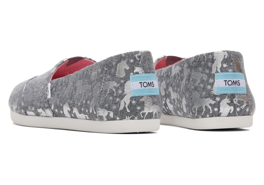 Toms Alpargata Tek Boynuzlu Atlar çiseleyen Gri