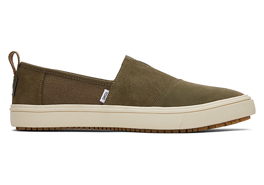 Toms Alpargata Suya Dayanıklı Arazi Suya Dayanıklı Koyu Zeytin